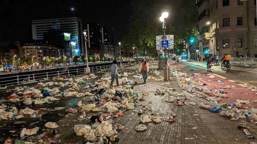 Bizkaia quiere reducir los residuos que se generan en los grandes eventos al aire libre