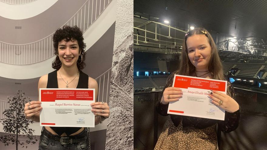 Dos estudiantes premiadas con el premio extraordinario de FP en Navarra: “Sacar buena nota me ha costado muchos cafés y muchos lloros”