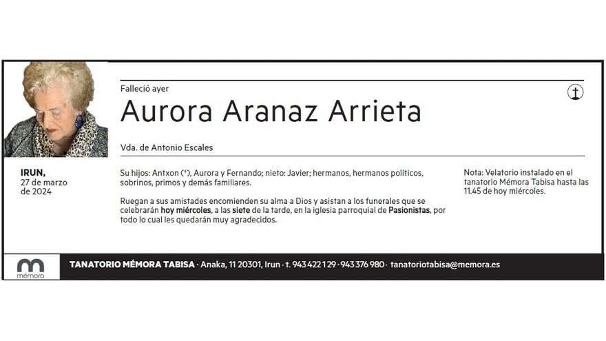AURORA ARANAZ ARRIETA