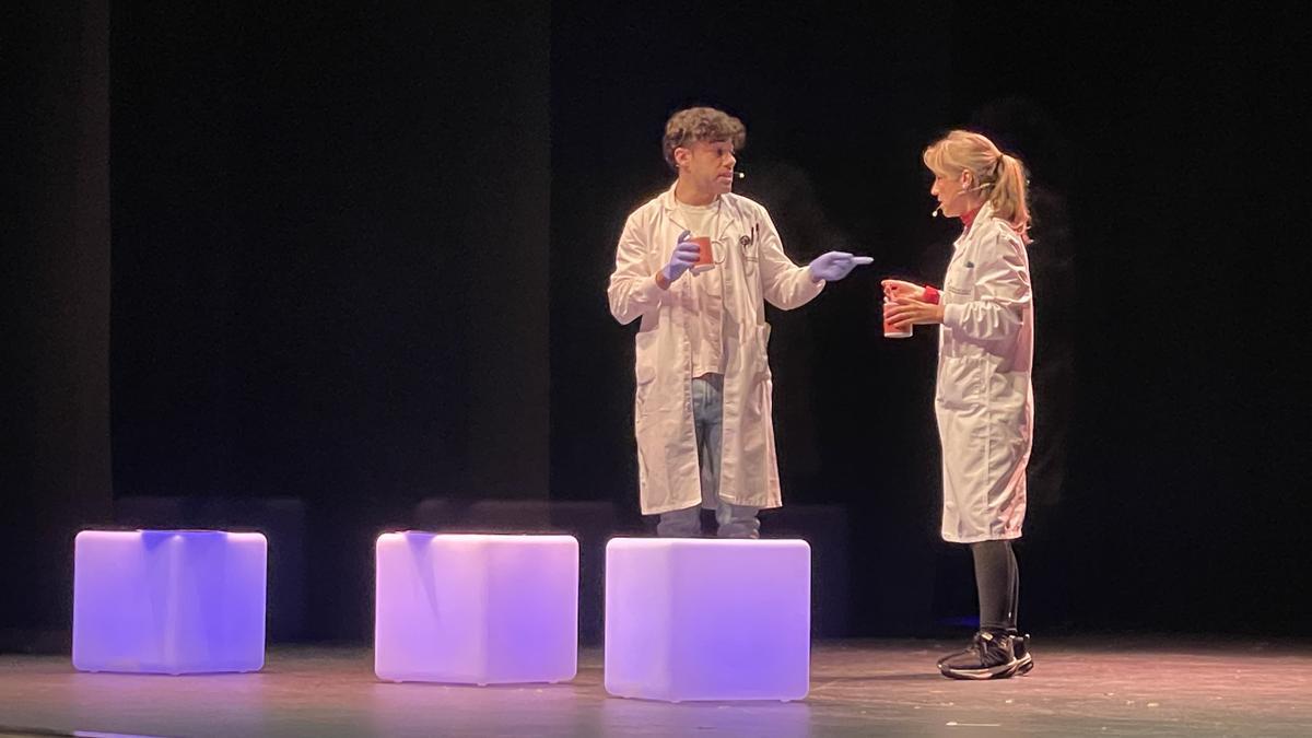 Una de las escenas que han visto cientos de adolescentes navarros.