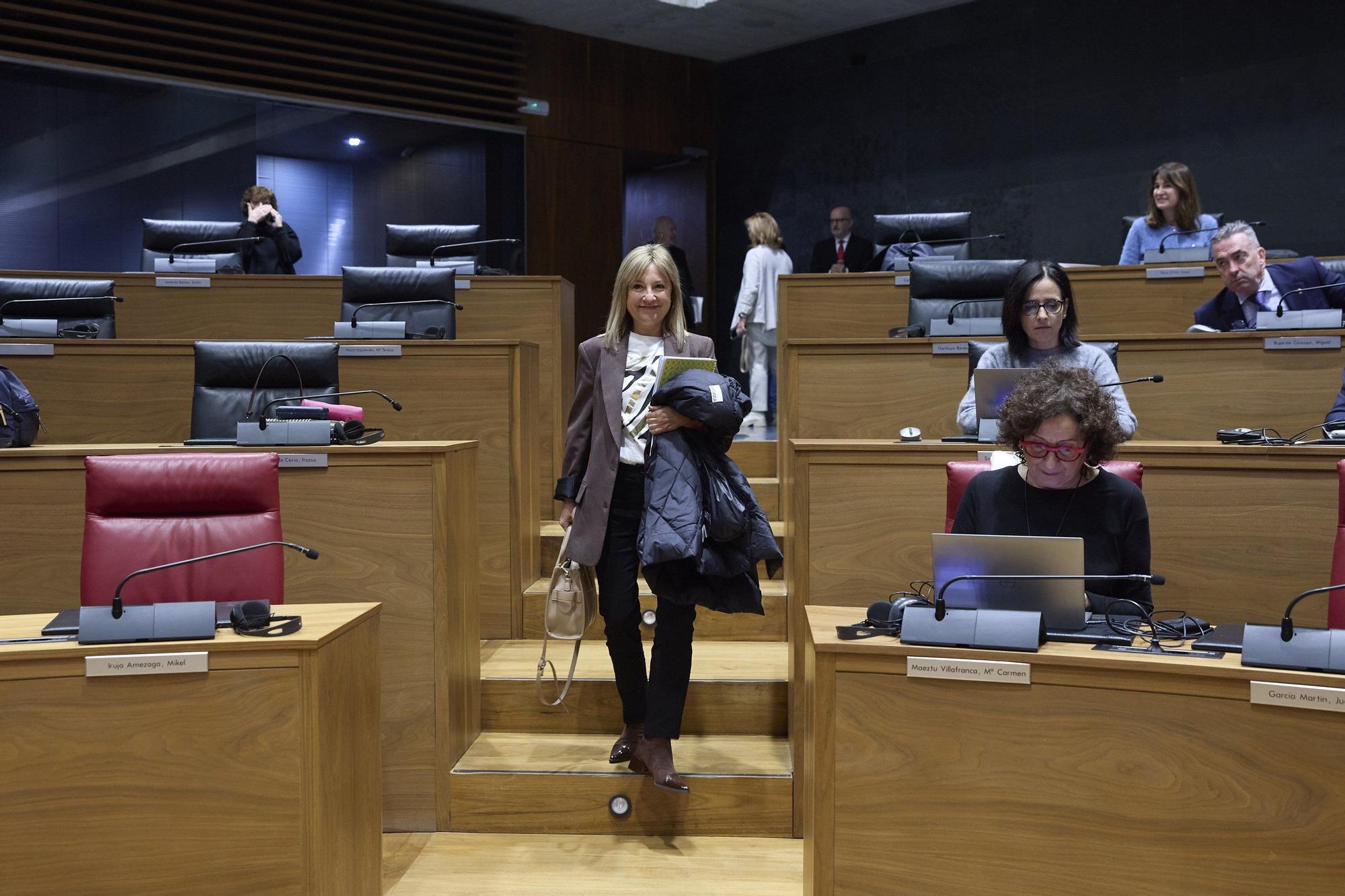 Fotos del pleno del Parlamento de Navarra del 27 de noviembre