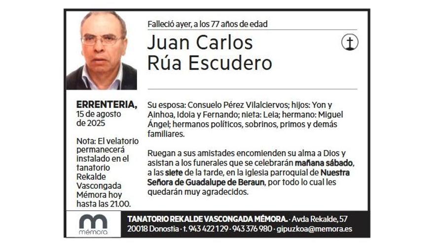 JUAN CARLOS RUA ESCUDERO