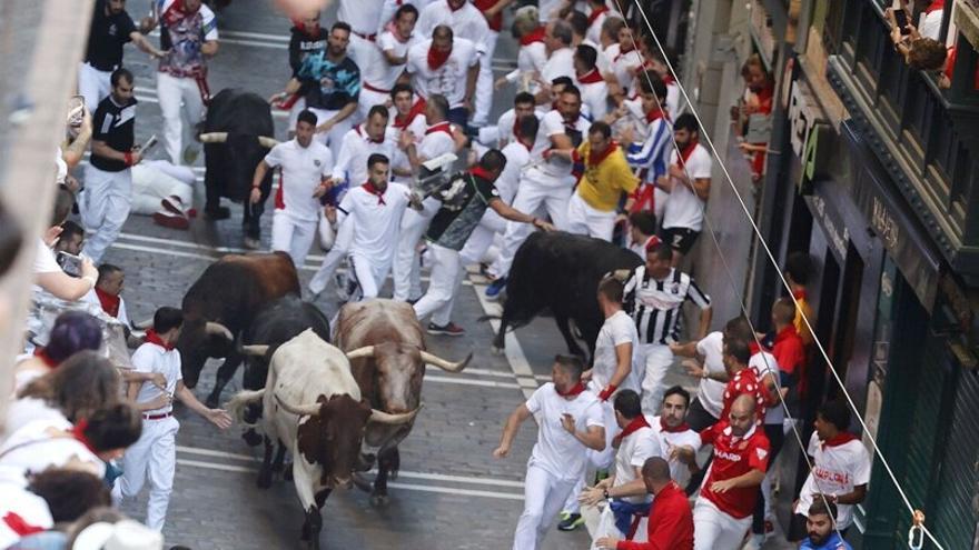 San Fermín | Sexto encierro, con los Jandilla - tramo de Estafeta (Pablo Roa)