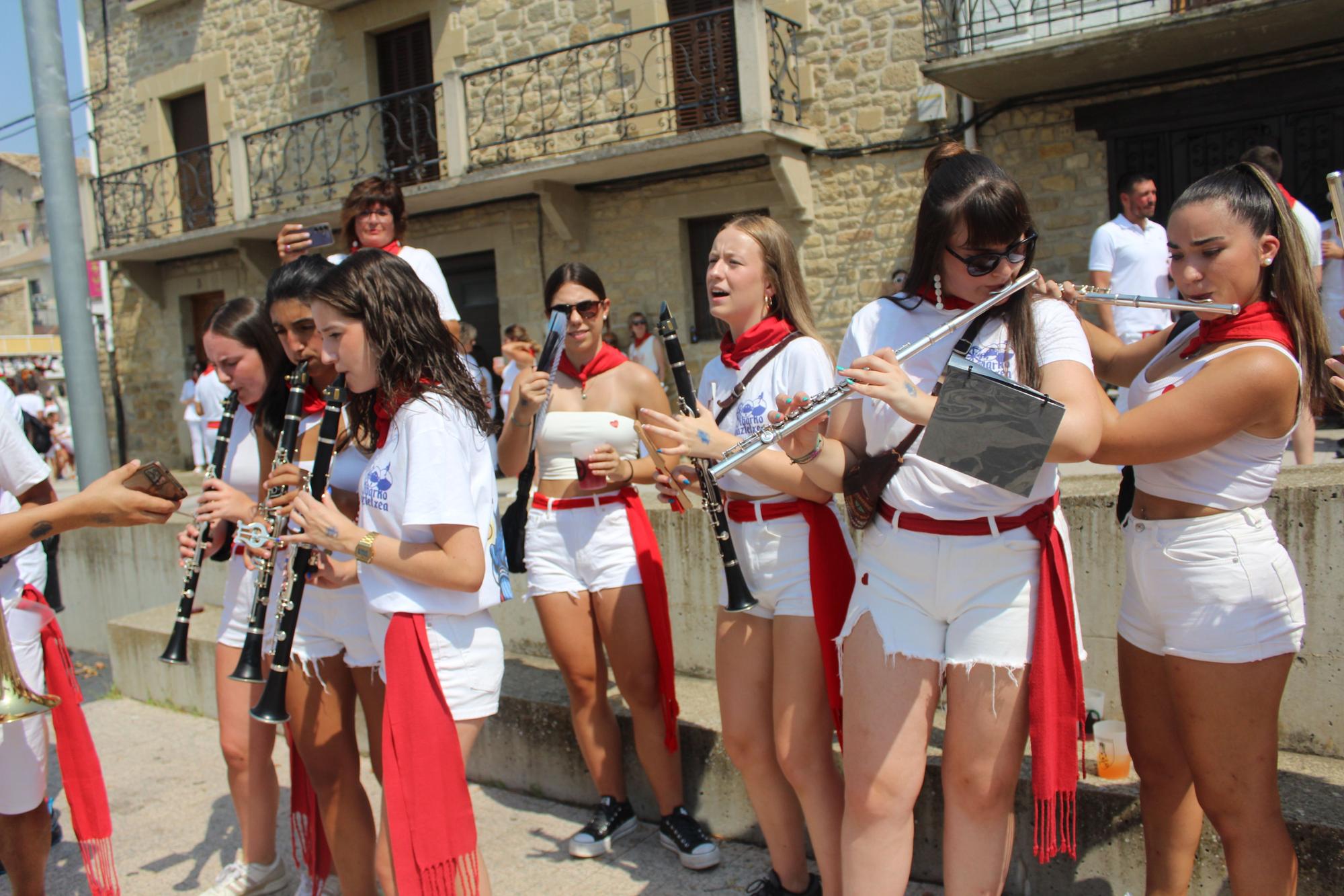 Fotos del inicio de las fiestas de Aibar