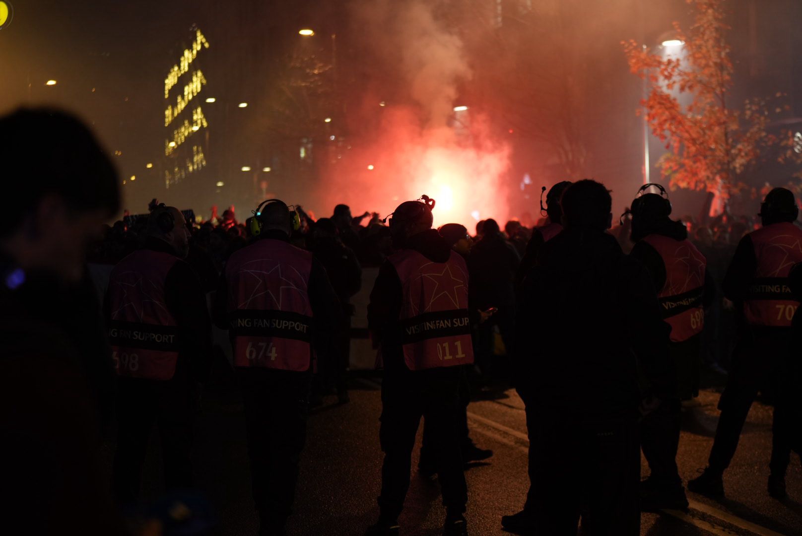 En imágenes: la afición del PSG, rumbo a San Mamés