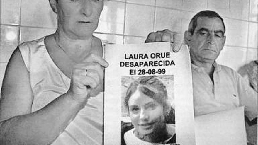 María Ángeles, el día de la desaparición de su hija Laura.
