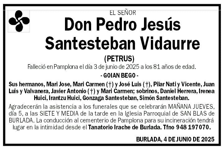 Pedro Jesús Santesteban Vidaurre