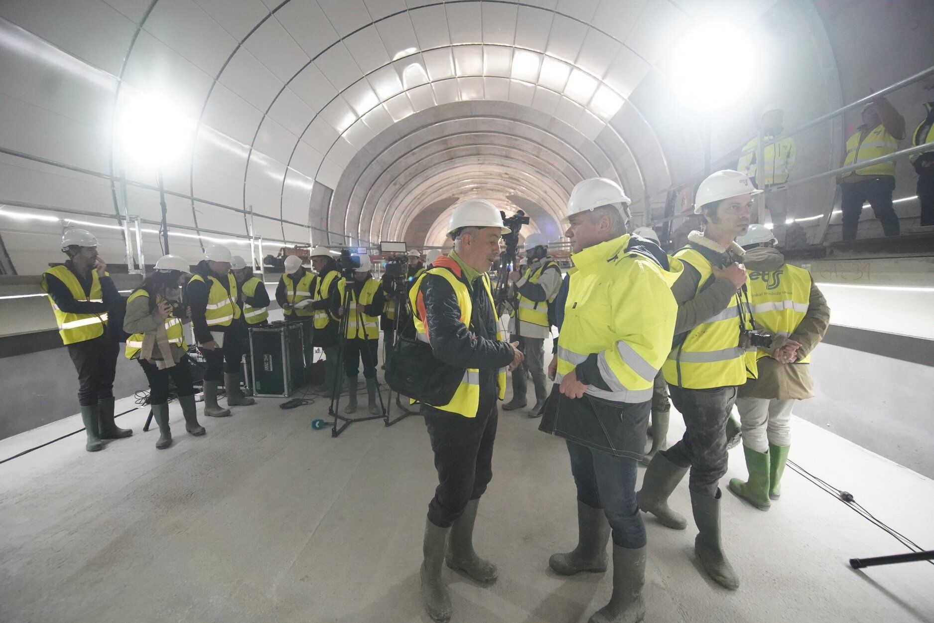 Avance de las obras en la nueva estación Centro-Concha del Topo