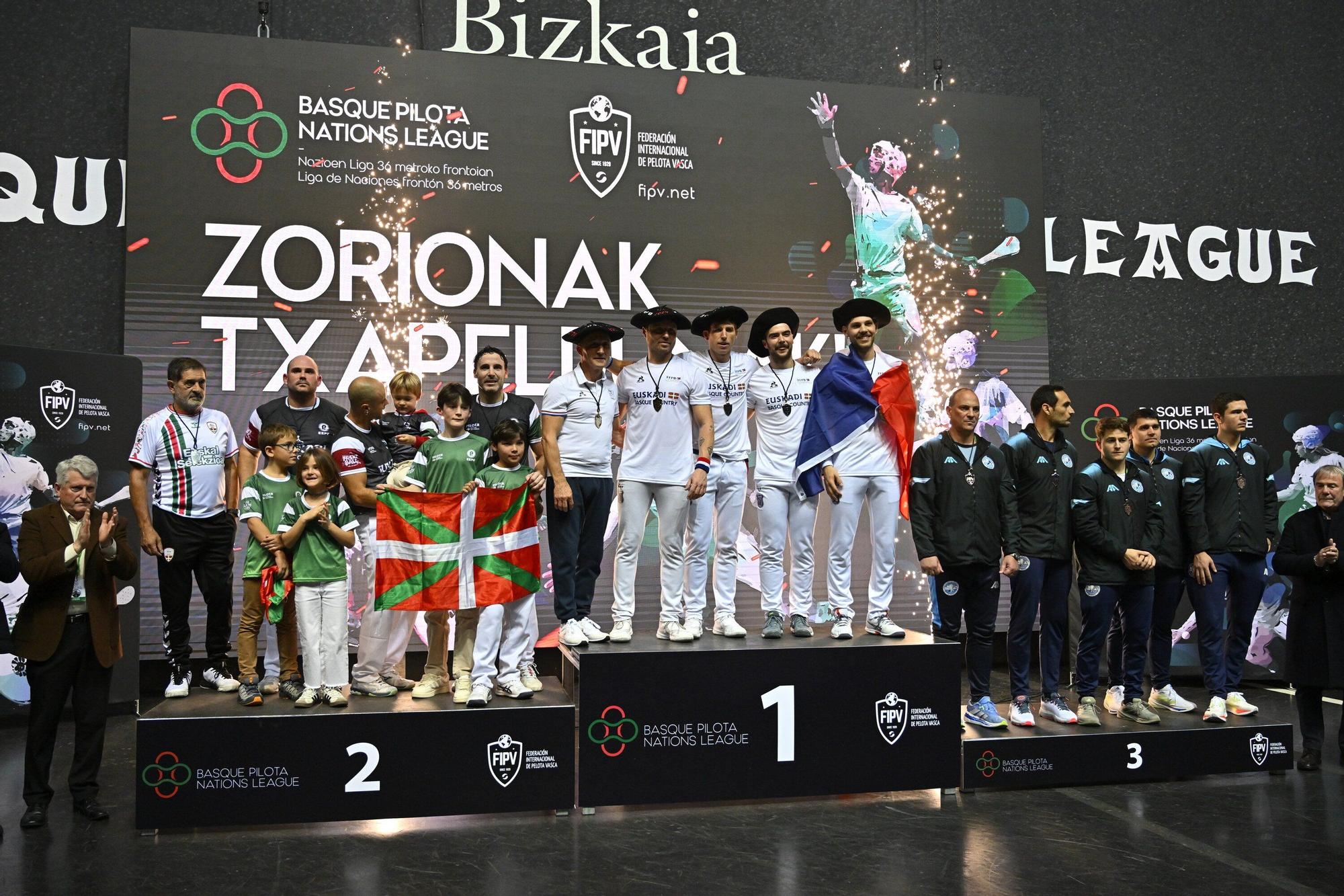 En imágenes: Final de pala corta de la Liga de Naciones de 36 metros entre Euskal Selekzioa y Francia