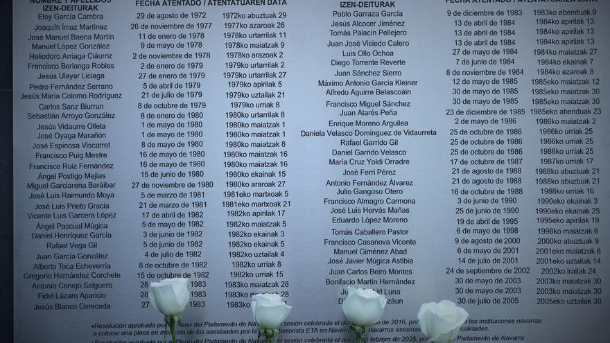 Solo la mitad de los asesinados por ETA en Navarra recibió ayudas con la ley de tiempos de UPN