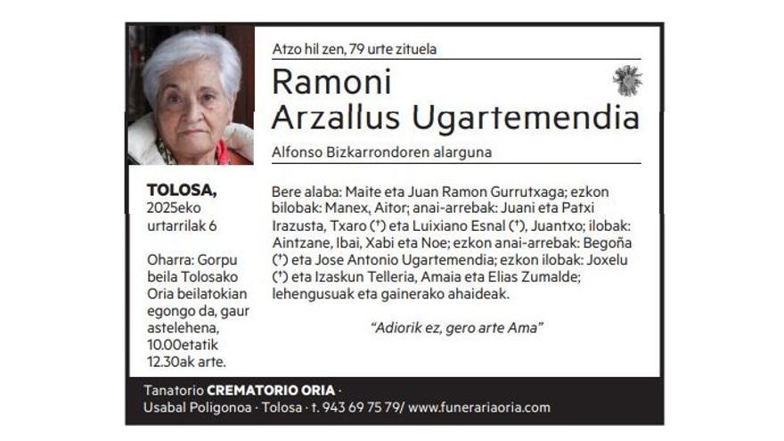 Ramoni Arzallus Ugartemendia