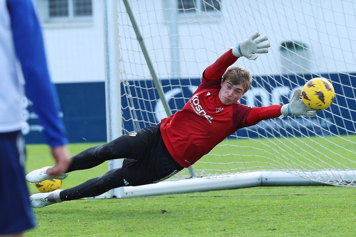 Último entrenamiento de Osasuna de este 2023