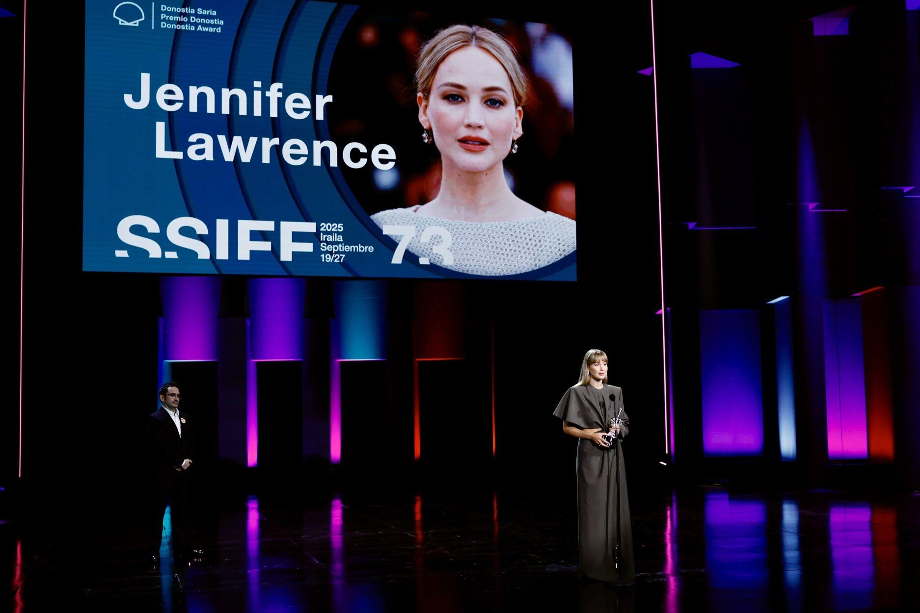 Jennifer Lawrence recibe el Premio Donostia