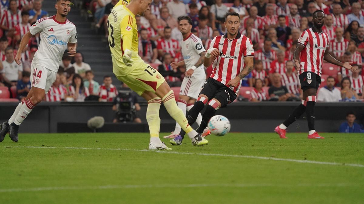Imagen del primer partido de la temporada en San Mamés