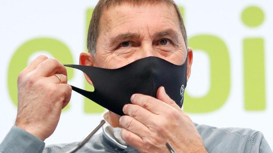 Arnaldo Otegi, en Donostia.