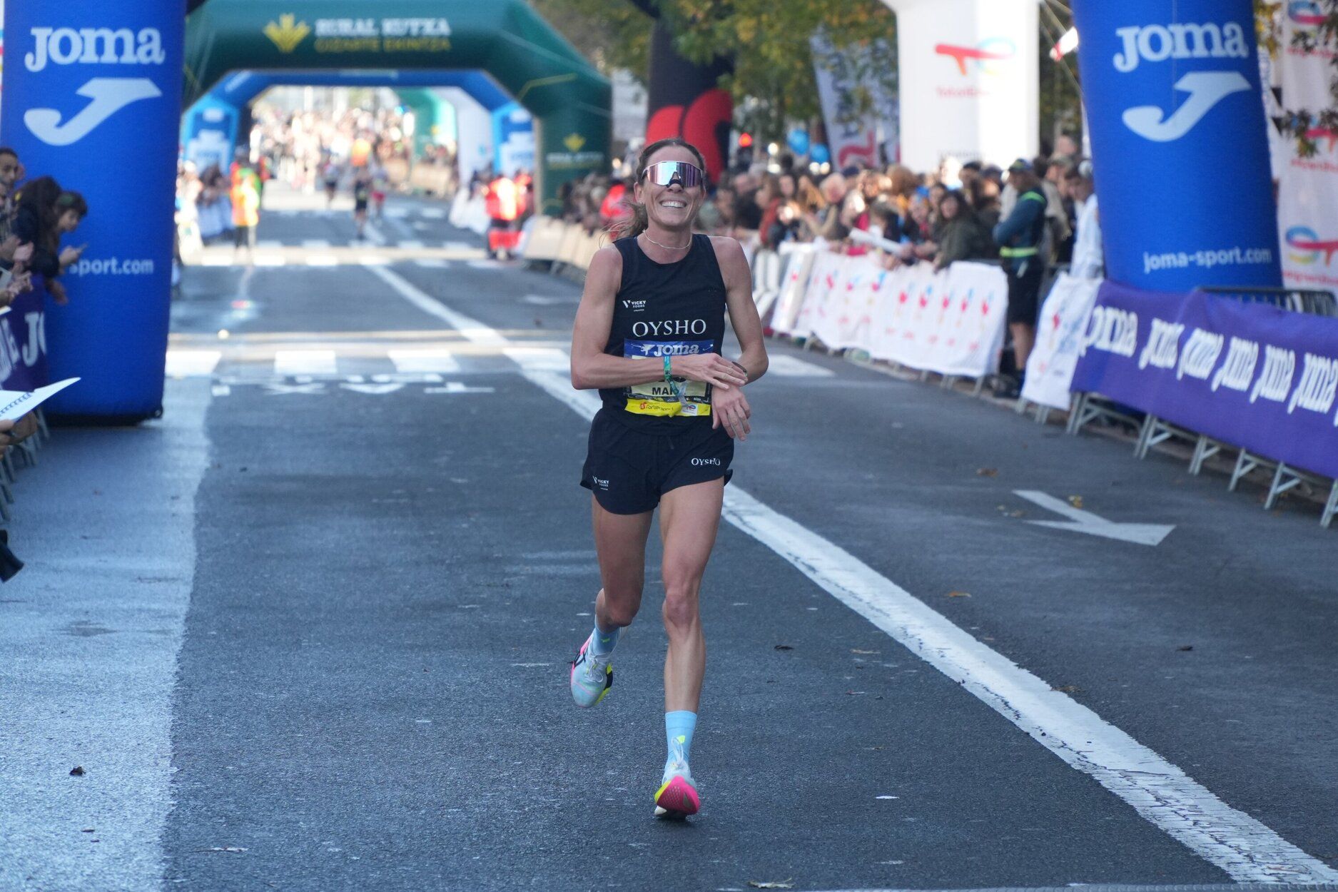 Los últimos metros de la Behobia