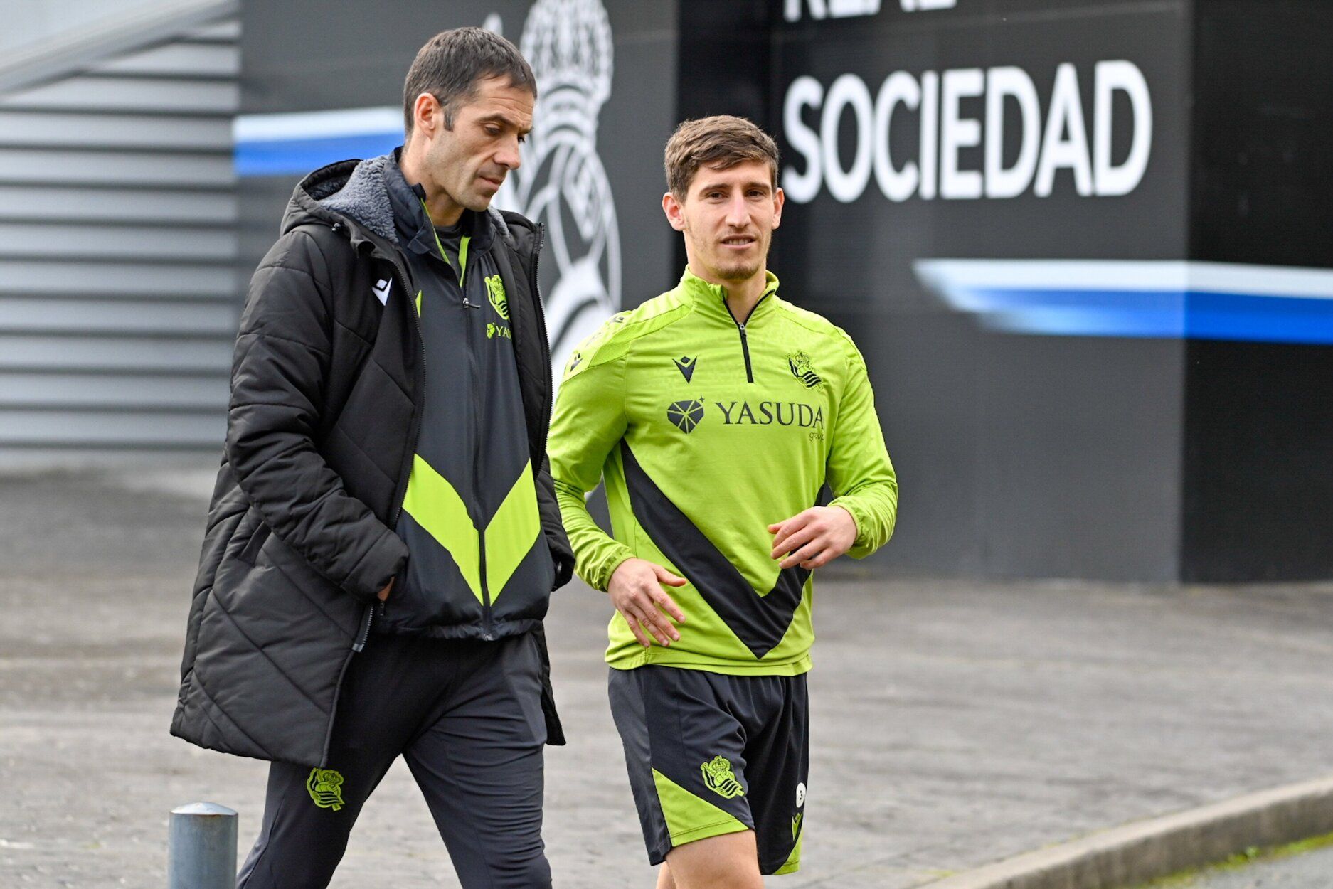 Entrenamiento antes de la semifinal en la Real y el Madrid
