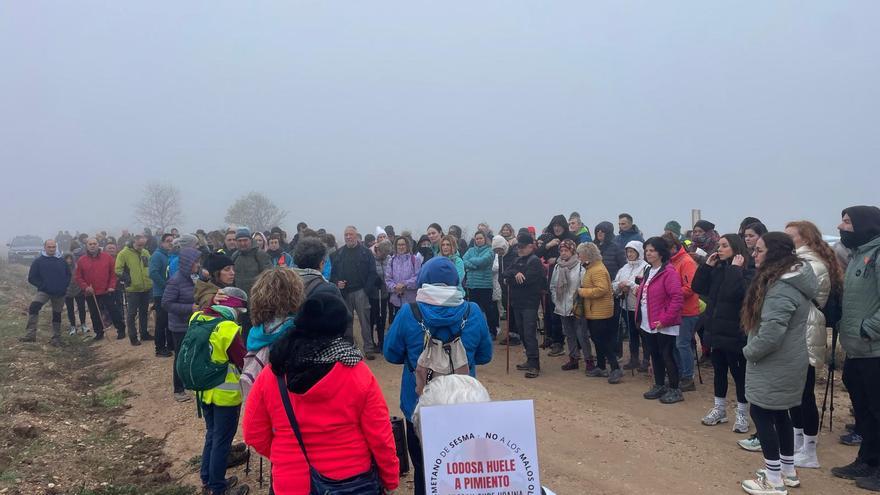 Una marcha montañera rechaza la construcción de una planta de biometanización en Sesma