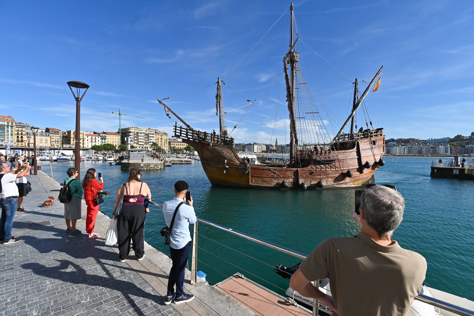 Llegada de la nao 'Santa María' a Donostia