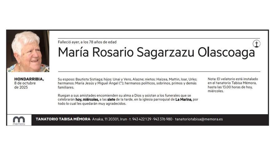 María Rosario Sagarzazu Olascoaga