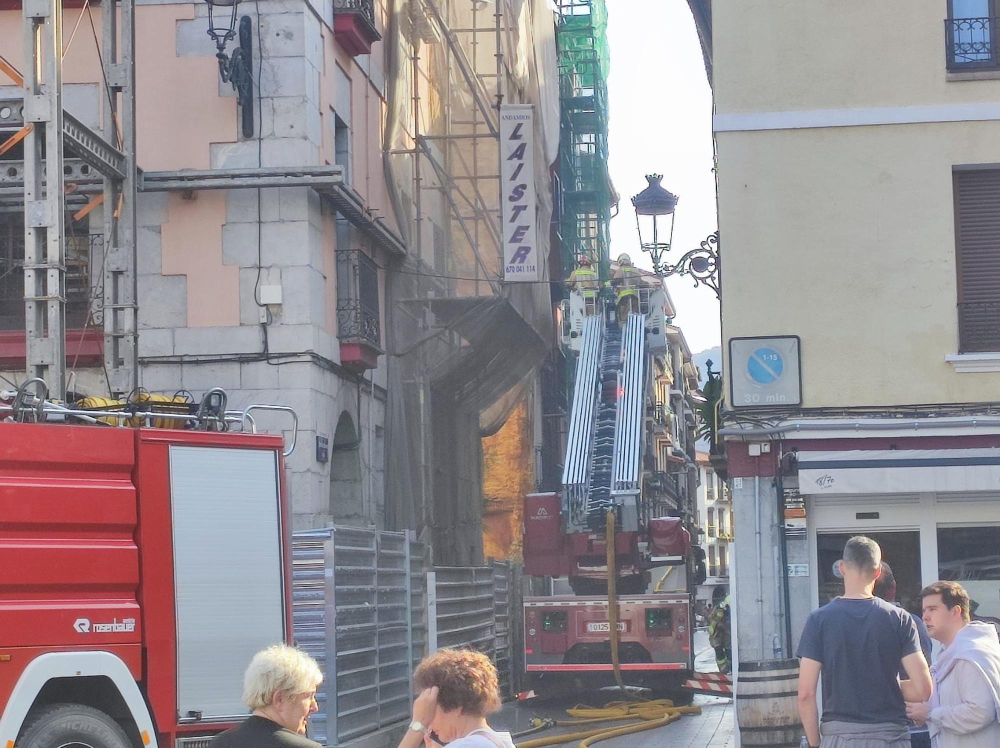 Incendio en un inmueble de Elgoibar.