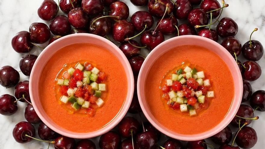 Gazpacho de cereza, una receta fácil y rica para saborear en junio