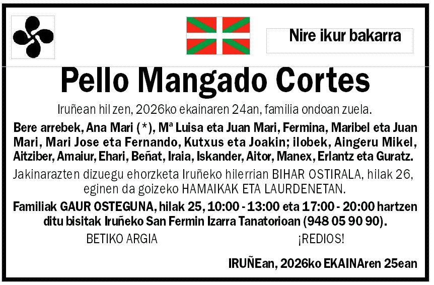 Pello Mangado Cortes