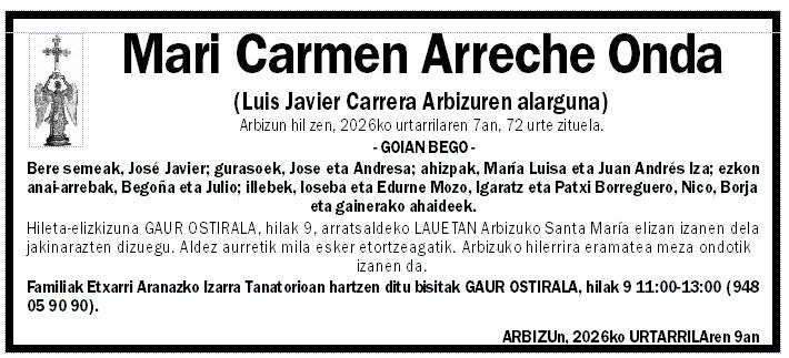 Mari Carmen Arreche Onda