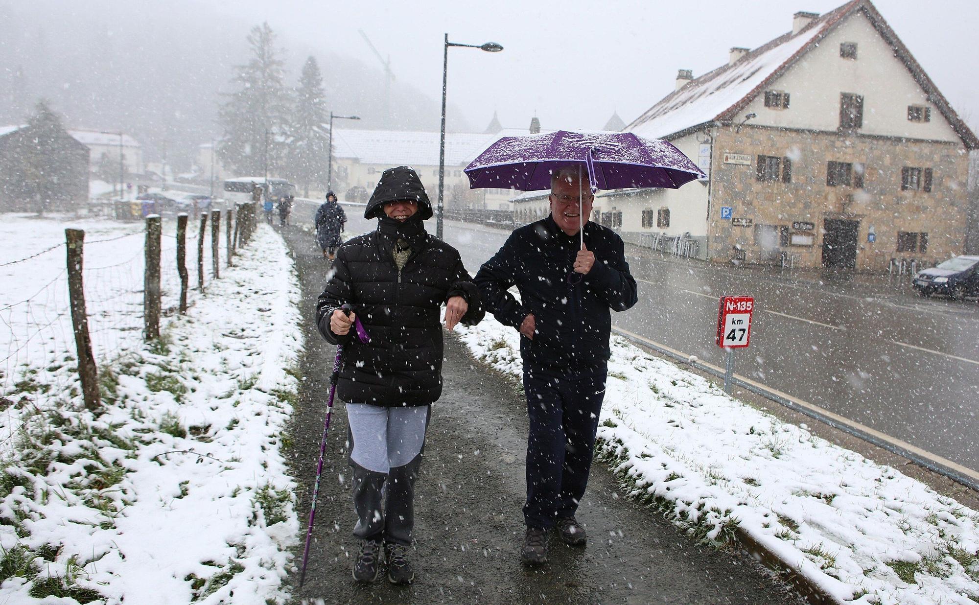 Fotos de la nieve en Navarra (20 de noviembre de 2025)