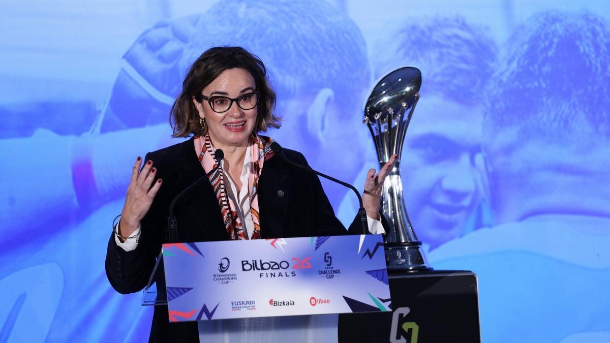 La diputada general de Bizkaia, Elixabete Etxanobe