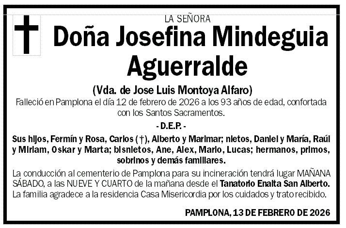 Josefina Mindeguia Aguerralde