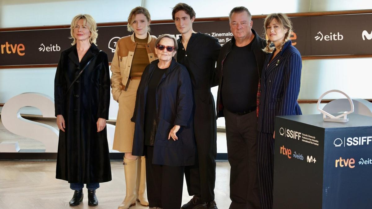 El equipo de &#039;Franz&#039;, durante la presentación de la película.