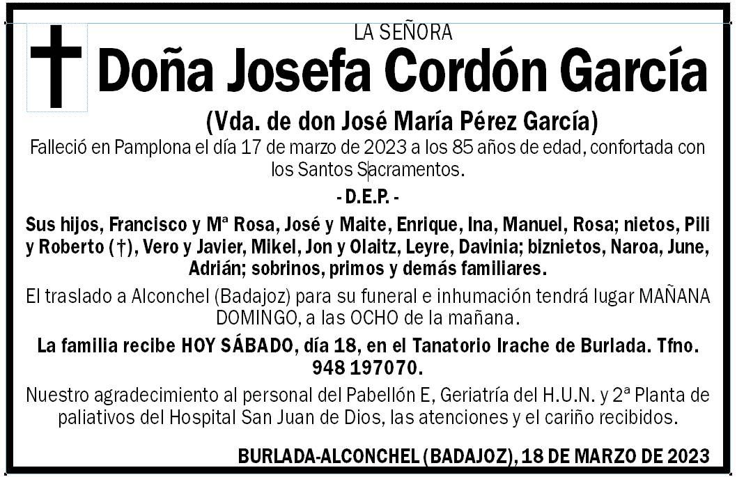 Josefa Cordón García