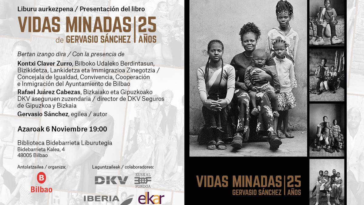 &#039;Vidas Minadas, 25 años&#039; liburua aurkeztuko du Gervasio Sánchezek.