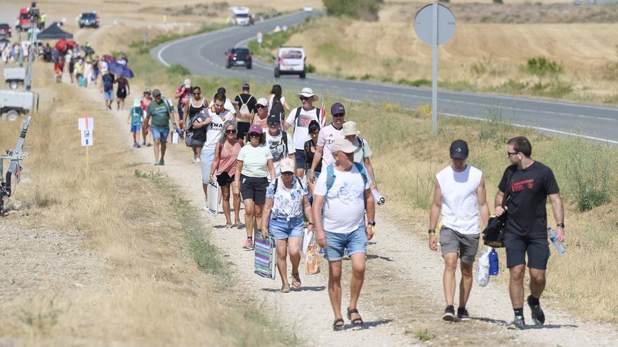 EN FOTOS | Los primeros espectadores llegan a Lerín para ver el eclipse