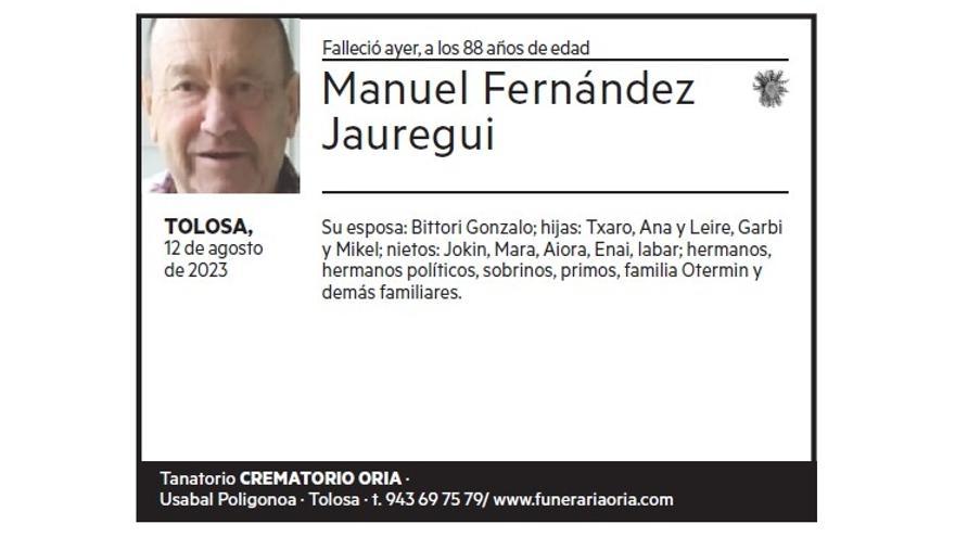 MANUEL FERNANDEZ JAUREGUI