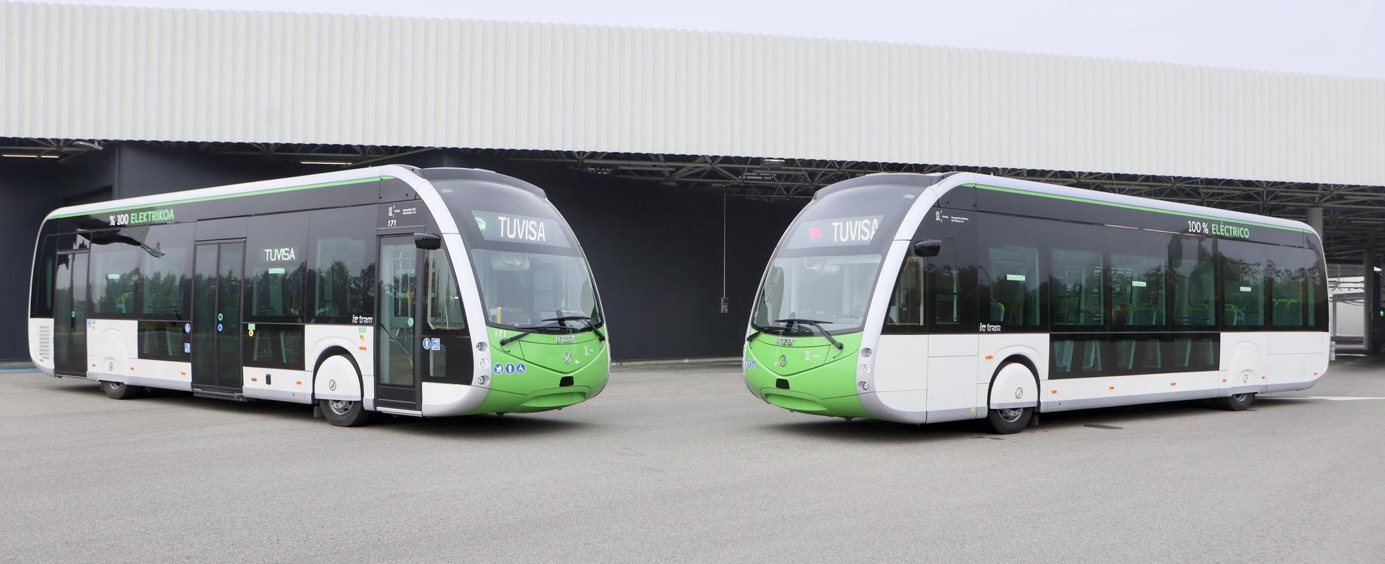 Dos nuevos autobuses eléctricos para Vitoria