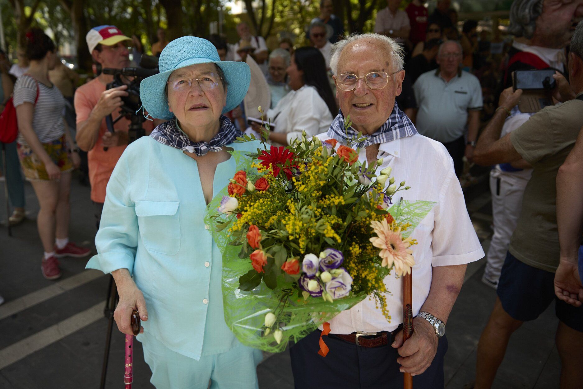 Fotos del chupinazo de las fiestas de San Lorenzo