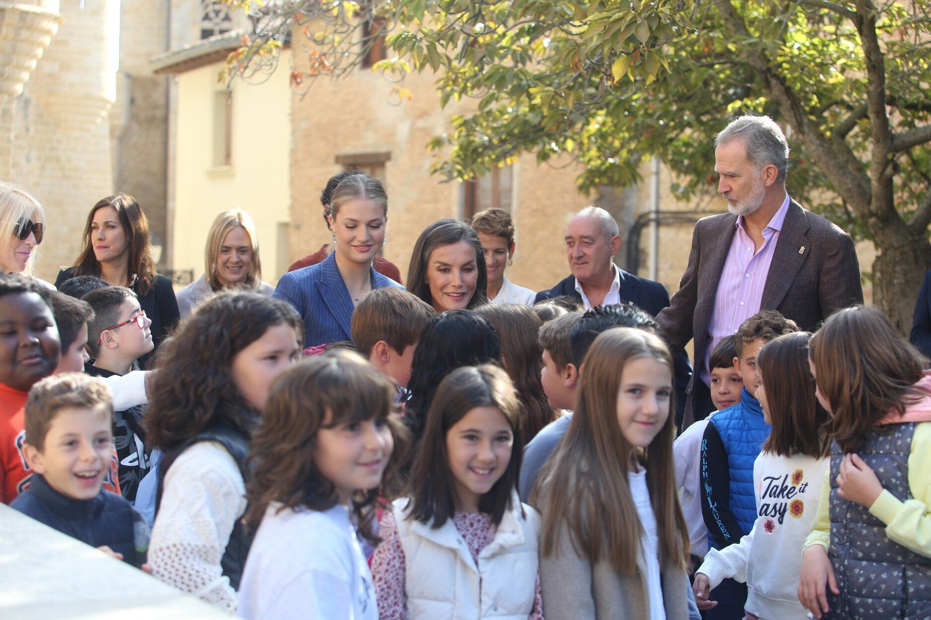 Fotos de la visita de los Reyes a Olite