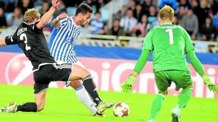 Willian José, durante el partido de septiembre contra el Rosenborg.
