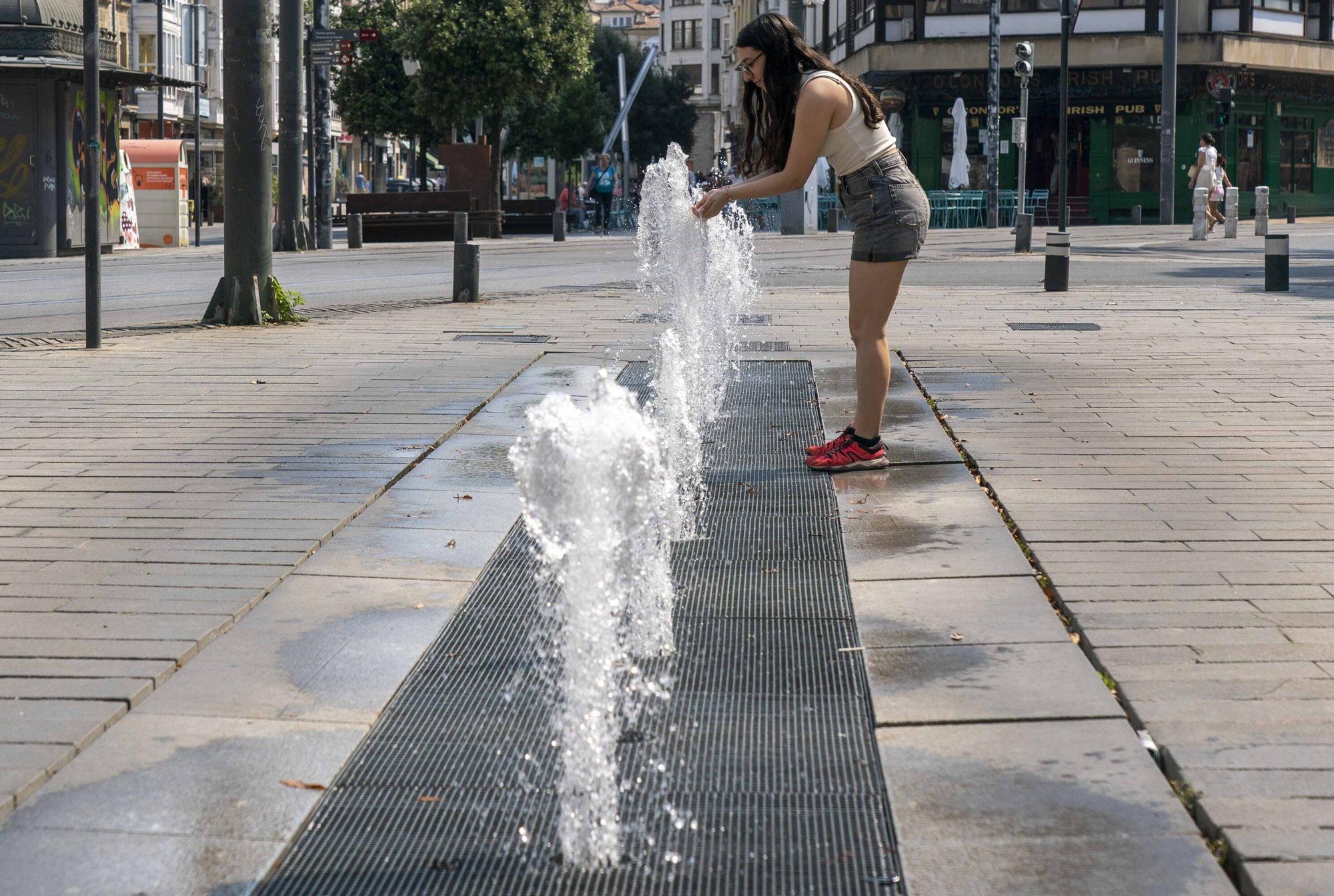En imágenes: Vitoria sufre los estragos de la ola de calor