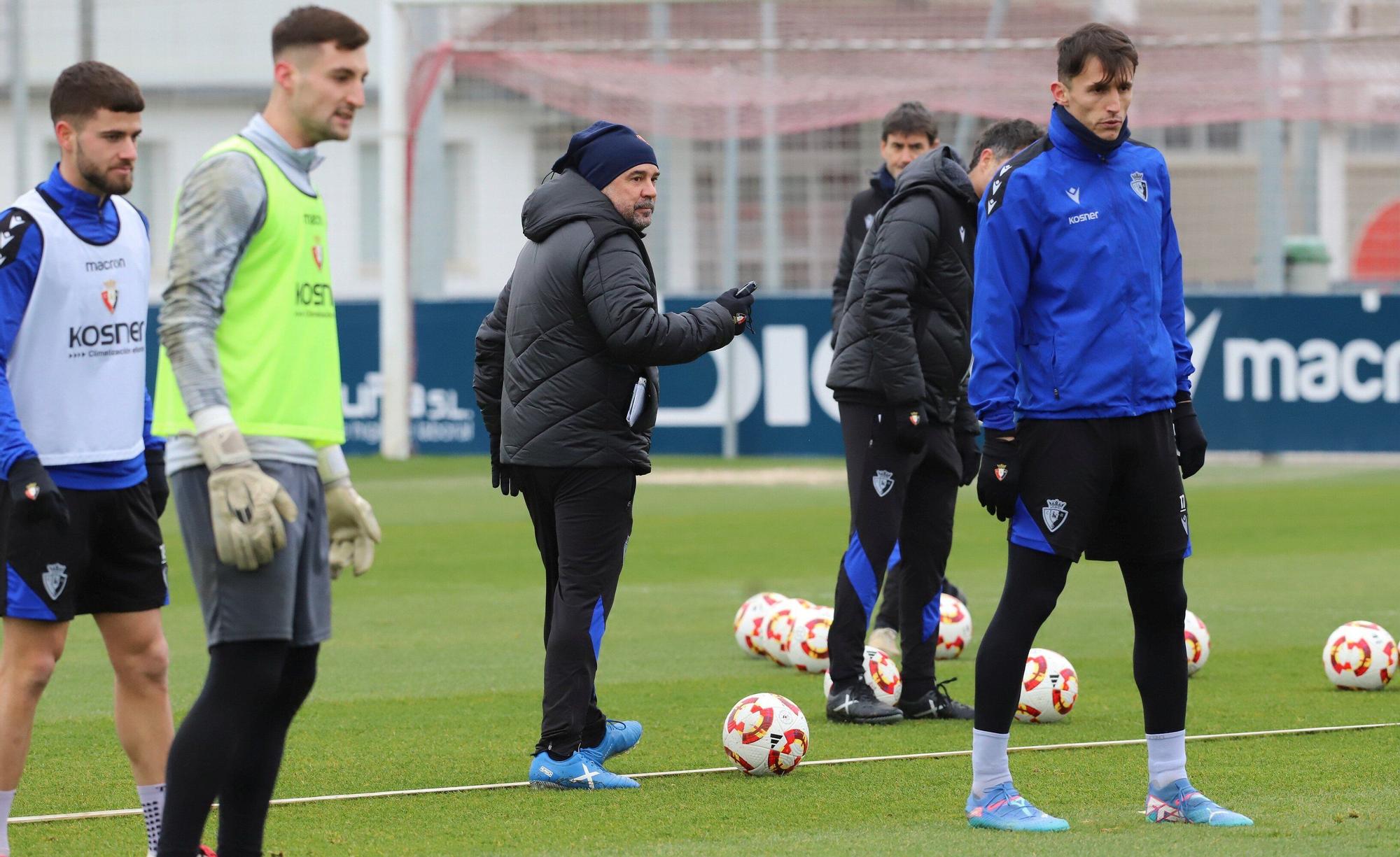 El primer entrenamiento de Osasuna de 2025