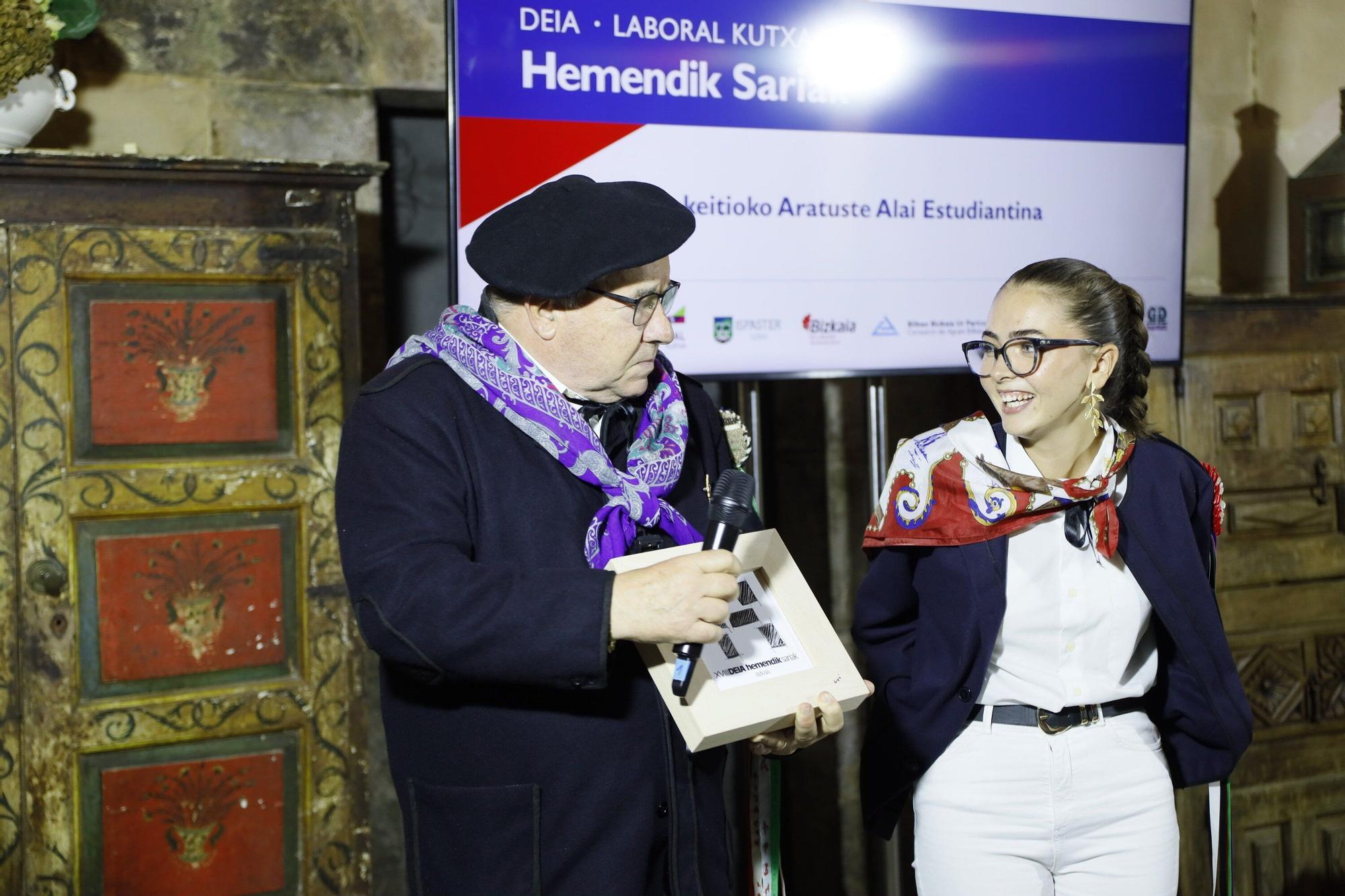La gala DEIA Laboral Kutxa Hemendik Sariak Kostaldea, en imágenes