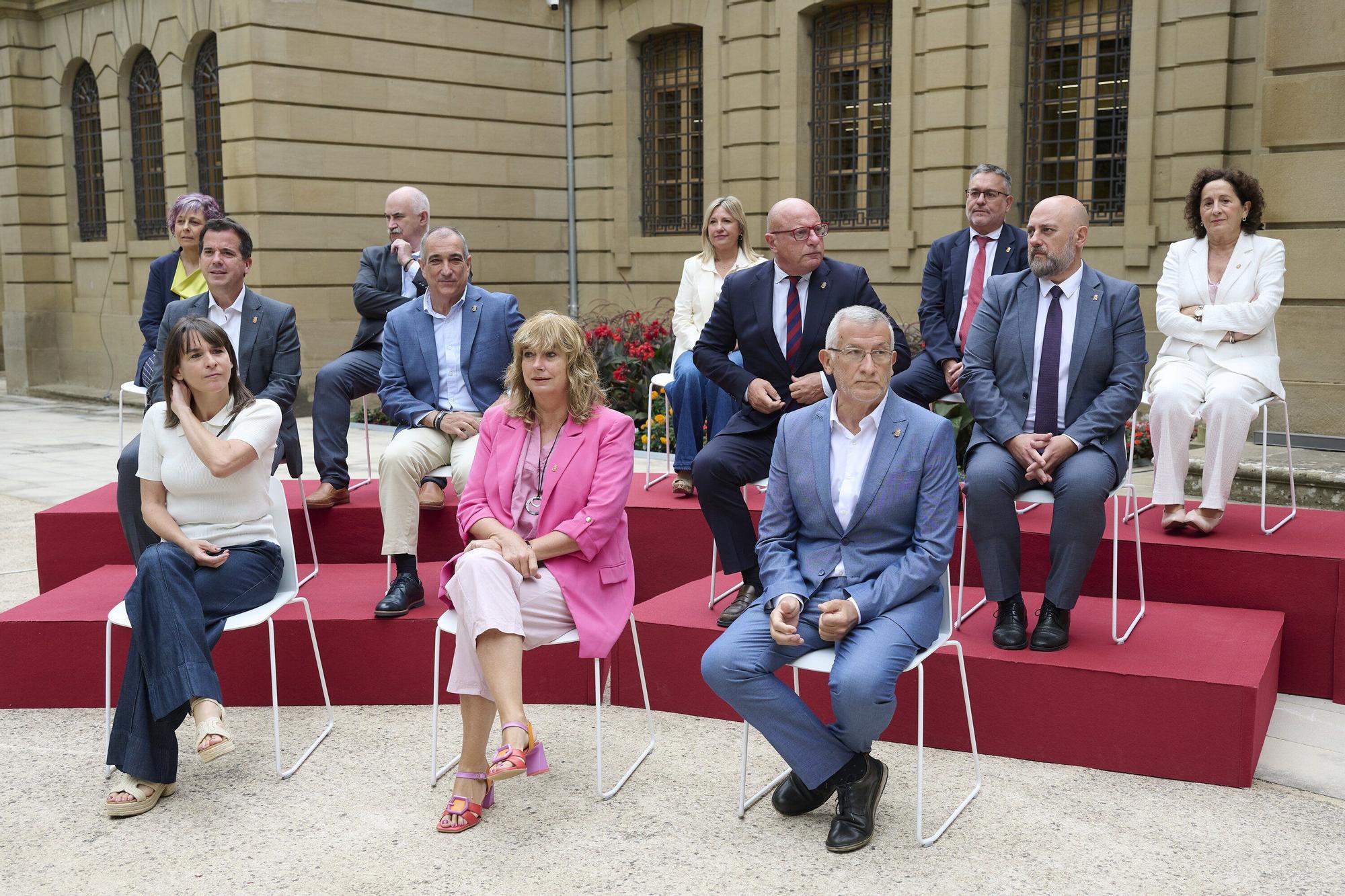 Rueda de prensa de María Chivite en la presentación del balance de mitad de legislatura