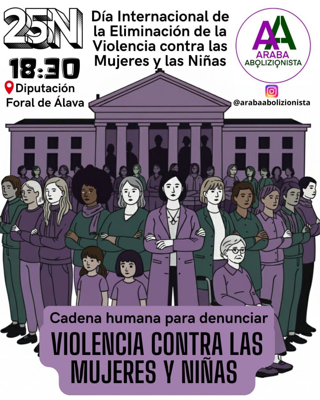 Cartel de Araba Abolizionista para este 25N