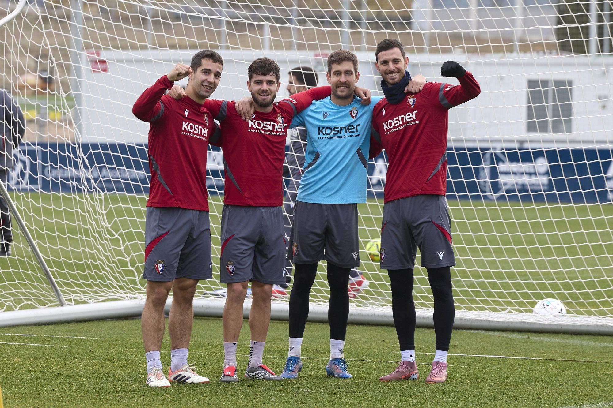 Entrenamiento de Osasuna en Tajonar el sábado 6 de diciembre