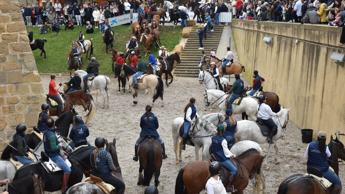 Imagen de la llegada de la trashumancia durante las Ferias del año pasado.