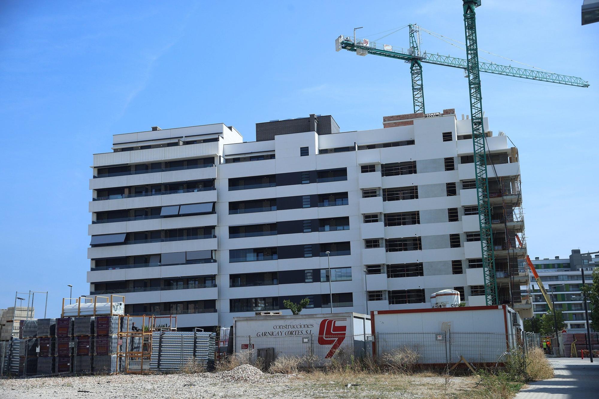 Edificios en construcción.