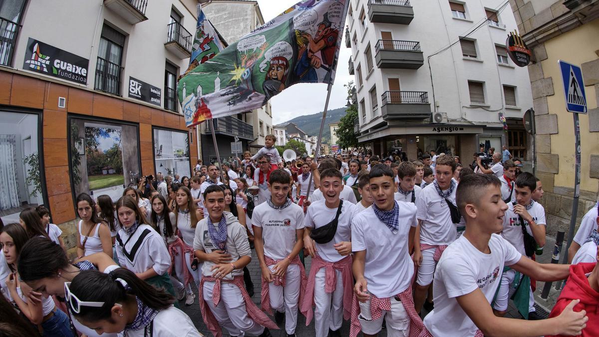 Fiesta en las calles de Altsasu.