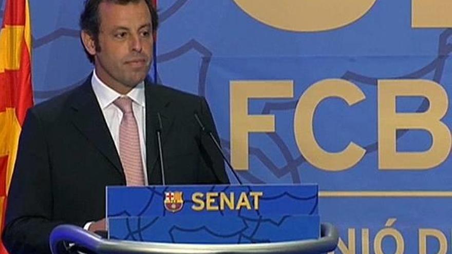 Sandro Rosell, presidente del Barça.